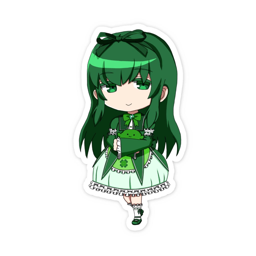 🍀森田 緑🍀ミニキャラステッカー少女ver.