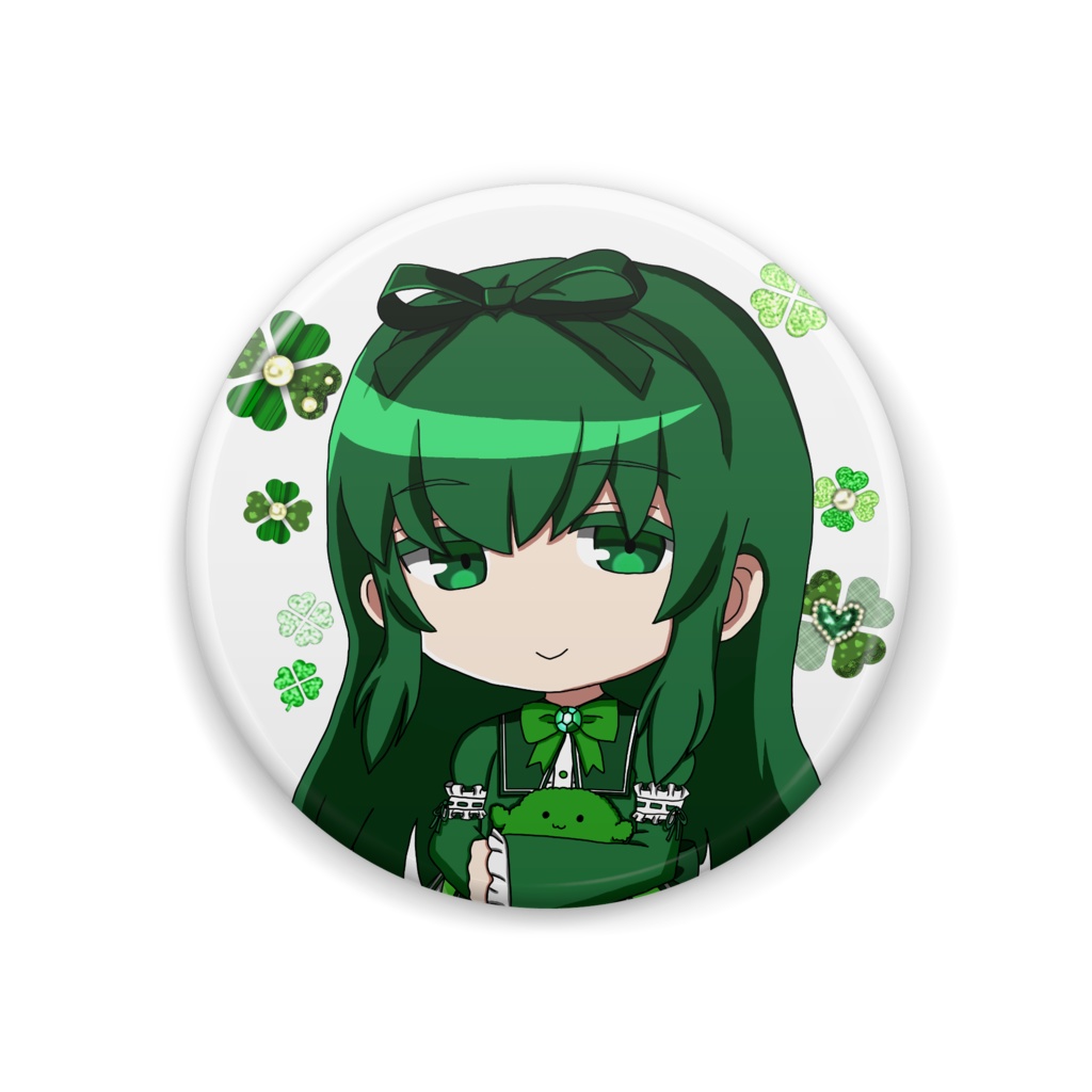🍀森田 緑🍀ミニキャラ缶バッチ少女ver.