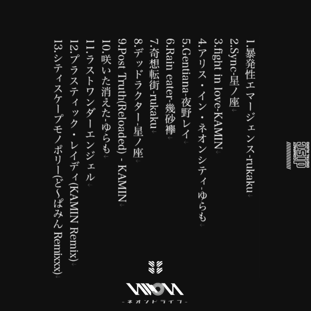 rukaku 1st Compilation Albumk「ネオンドライブ」