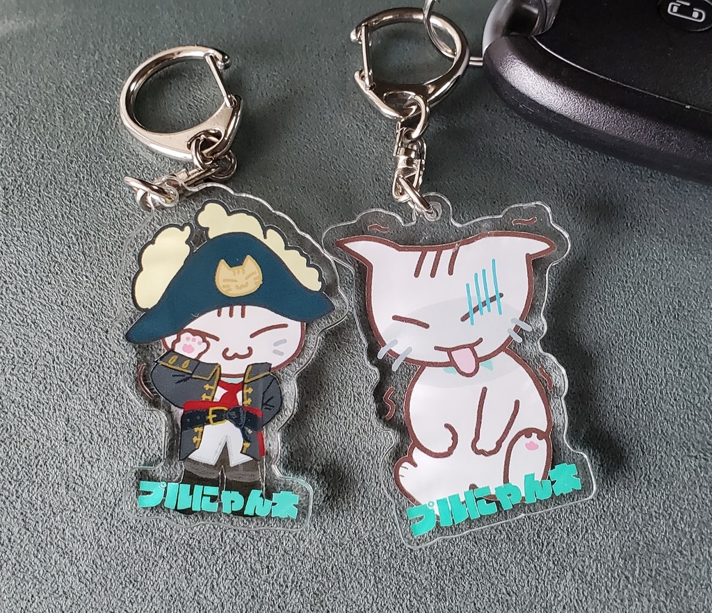 プルにゃん太アクリルキーホルダー【疲れた】