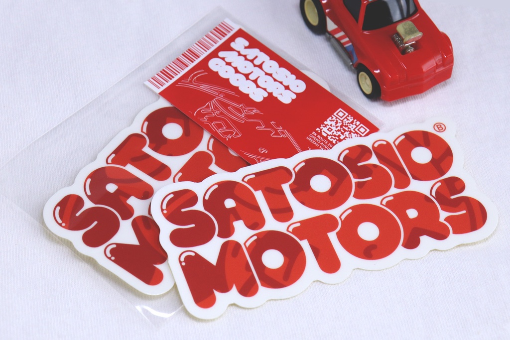≪NEW≫ サトシオモータース ロゴステッカー