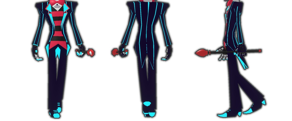 赤い悪魔のステッキ