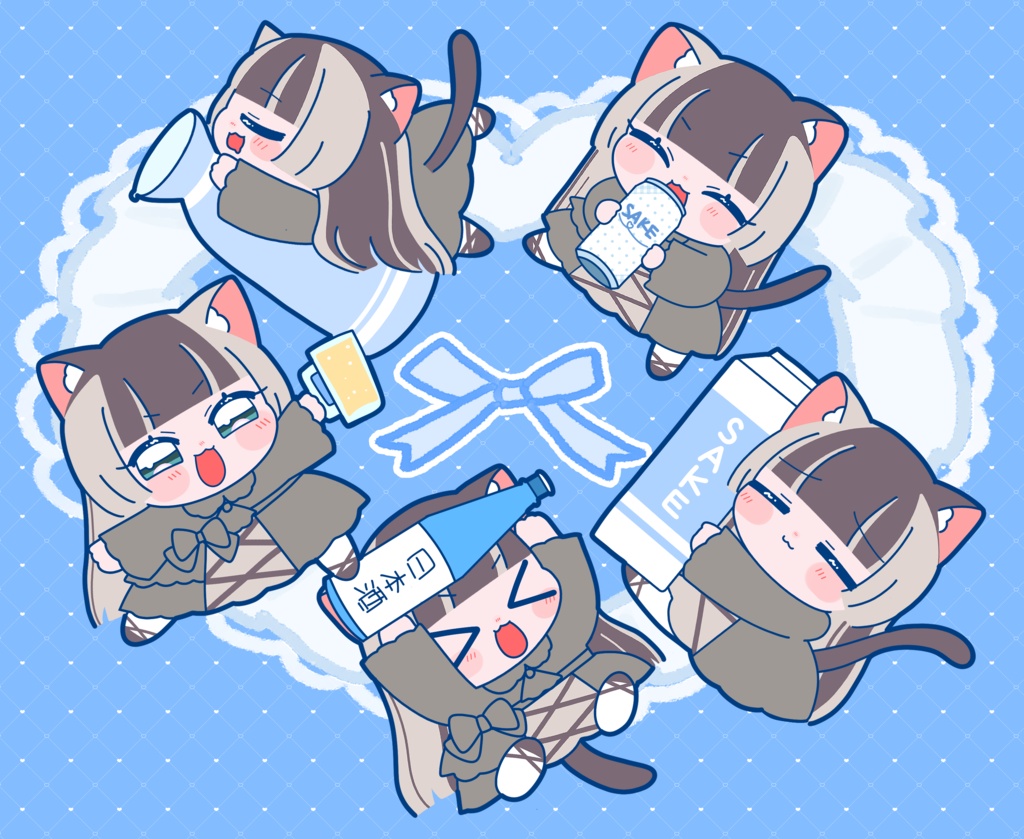 【同人】儒烏風亭らでんちゃん　ほろよいマウスパッド