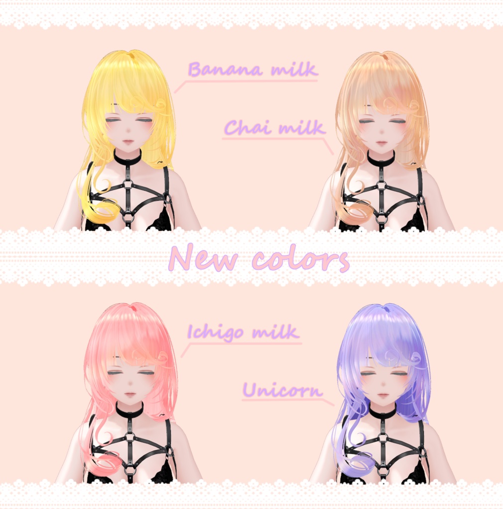 ふんわりカールヘア&小悪魔のツノ