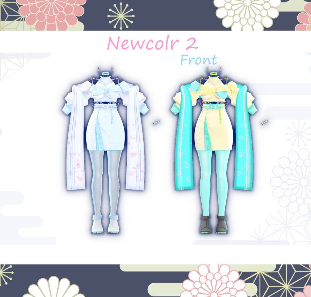 和風衣装『 Kikka 』7アバター対応#OTt23_3D