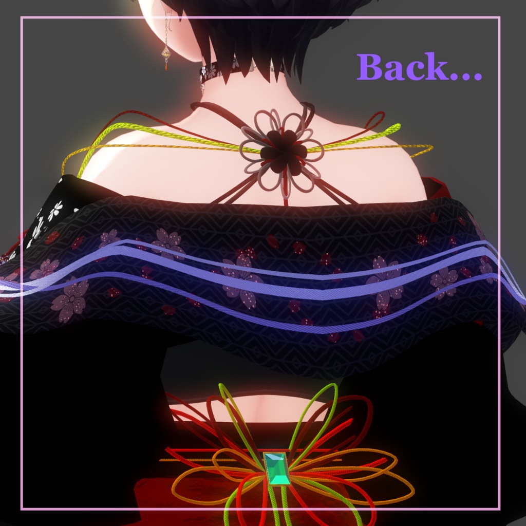 和風衣装『 Kikka 』7アバター対応#OTt23_3D