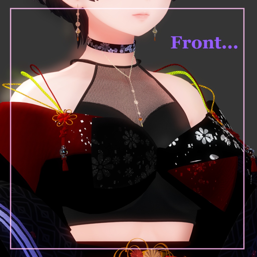 和風衣装『 Kikka 』7アバター対応#OTt23_3D