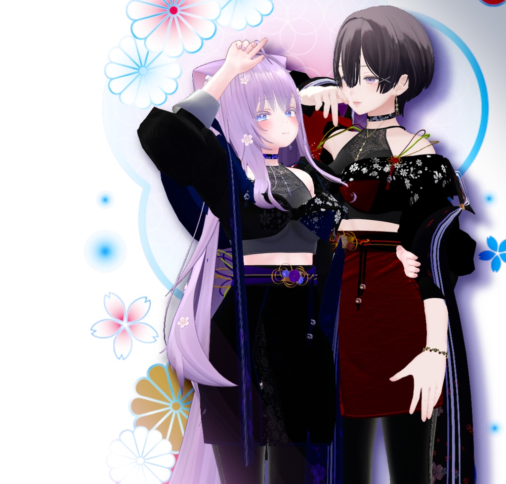 和風衣装『 Kikka 』7アバター対応#OTt23_3D