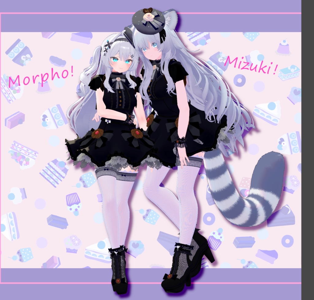 Sweets Lolita衣装【 for Chu!n❤ 】7アバター対応 #OTt23_3D