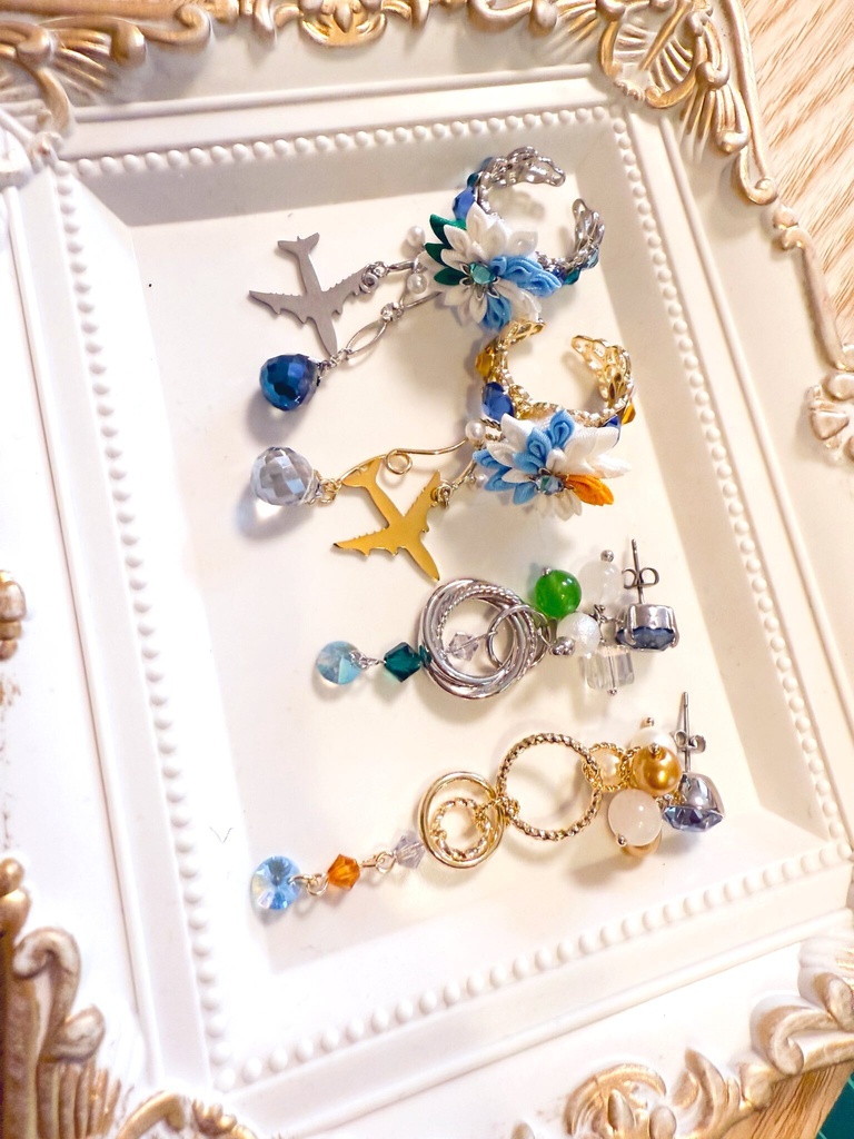 イヤアクセ(ピアス、イヤカフのセット)