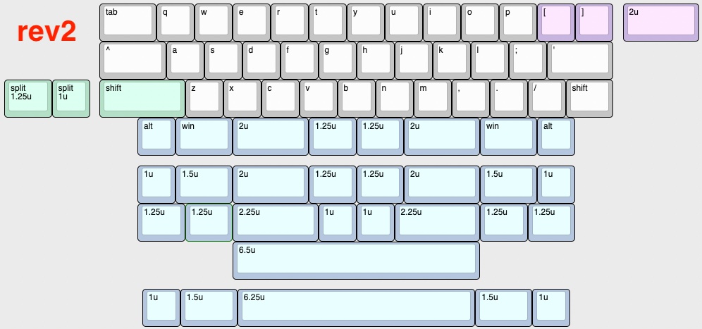 bbl46 40%自作キーボード