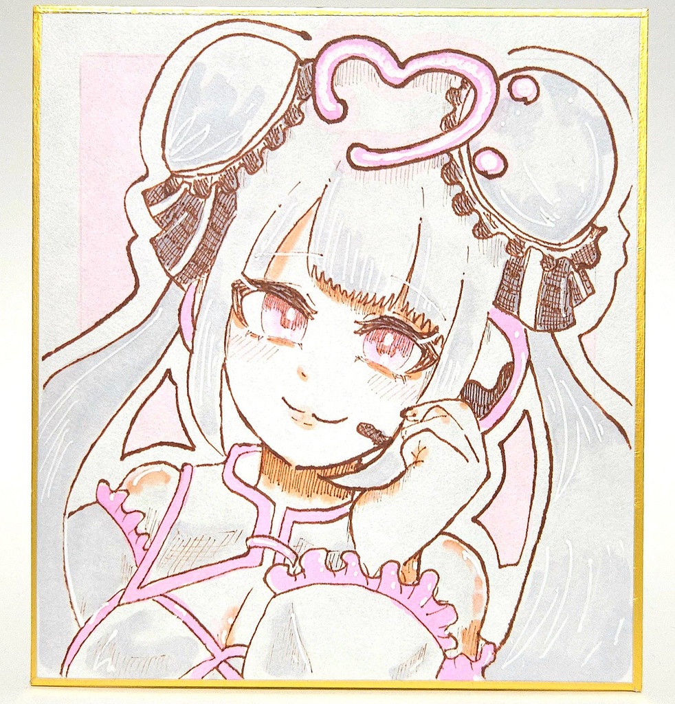 【UTAU100キャラチャレンジ】描き下ろし色紙《恋音アル》（No.008／100）