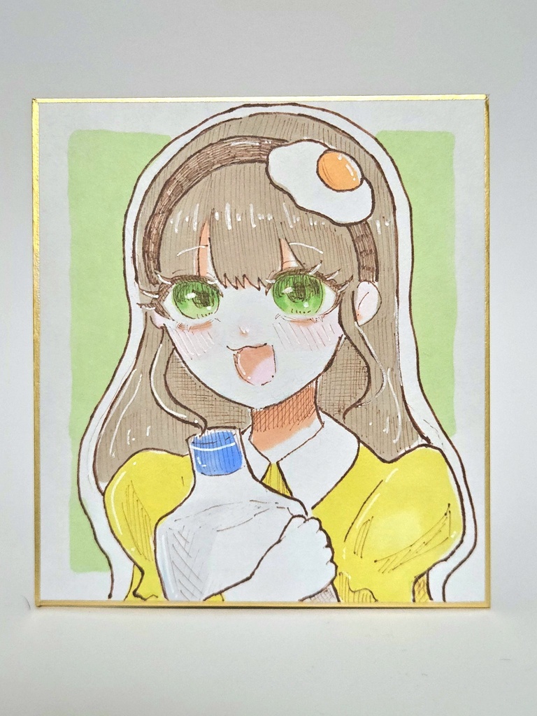 UTAU100キャラチャレンジ】描き下ろし色紙《風味ゼッカ》(No.026/100)