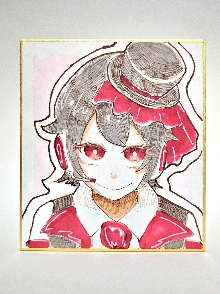 【UTAU100キャラチャレンジ】描き下ろし色紙《果実ノア》(No.041/100)