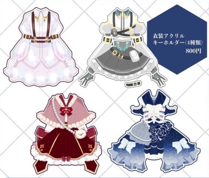【[INLS]海月 廻生】衣装ｱｸﾘﾙｷｰﾎﾙﾀﾞｰ(4種類)