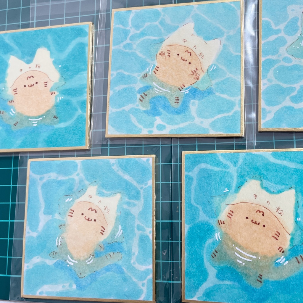【[INLS]ちゅうりき こむぎ】ミニミニ色紙〜浮力シリーズ〜