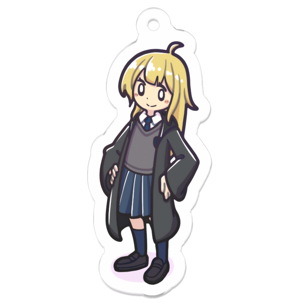 『空くじらと浮島の街』アクリルキーホルダー(エレイン)