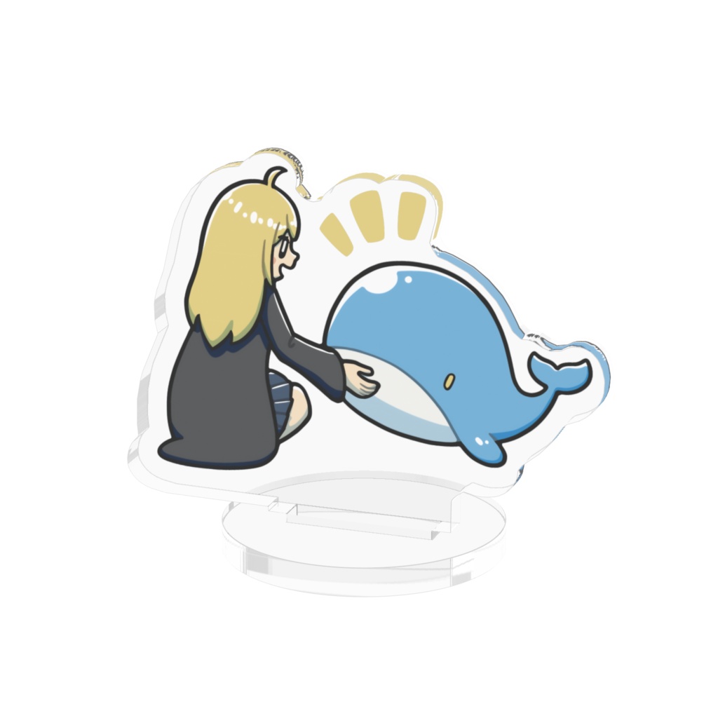 『空くじらと浮島の街』アクリルフィギュア（エレインと子くじら）