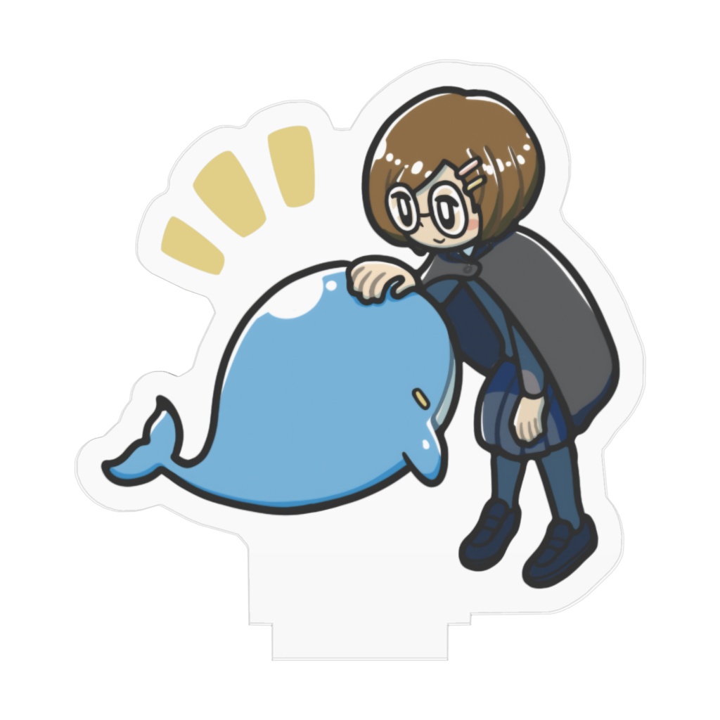 『空くじらと浮島の街』アクリルフィギュア(ソラネと子くじら)