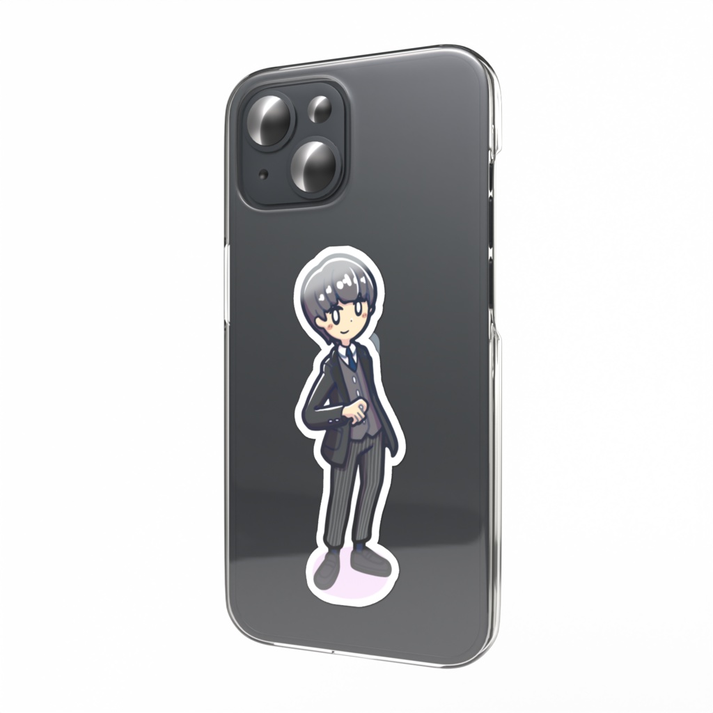 『空くじらと浮島の街』スマホステッカー（キナト）