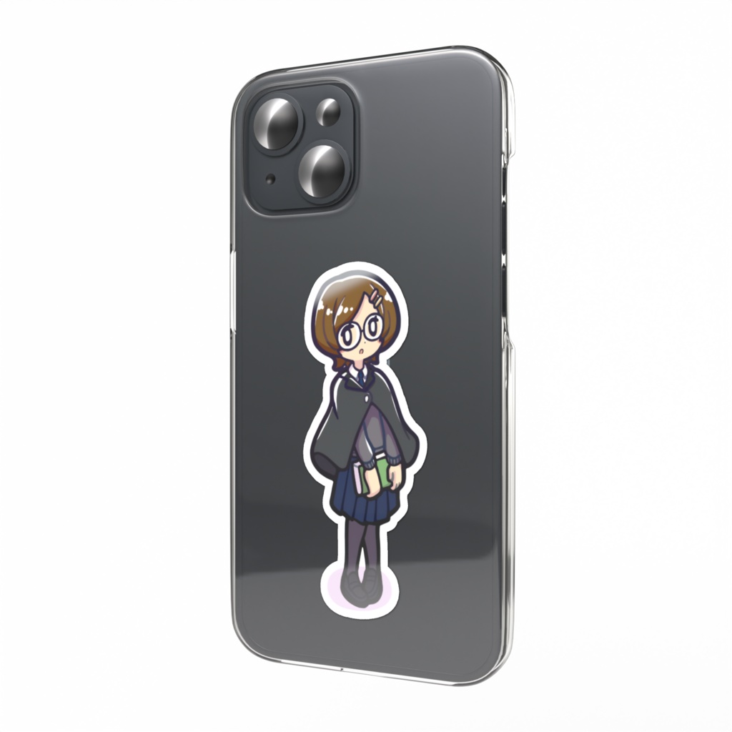 『空くじらと浮島の街』スマホステッカー(ソラネ)