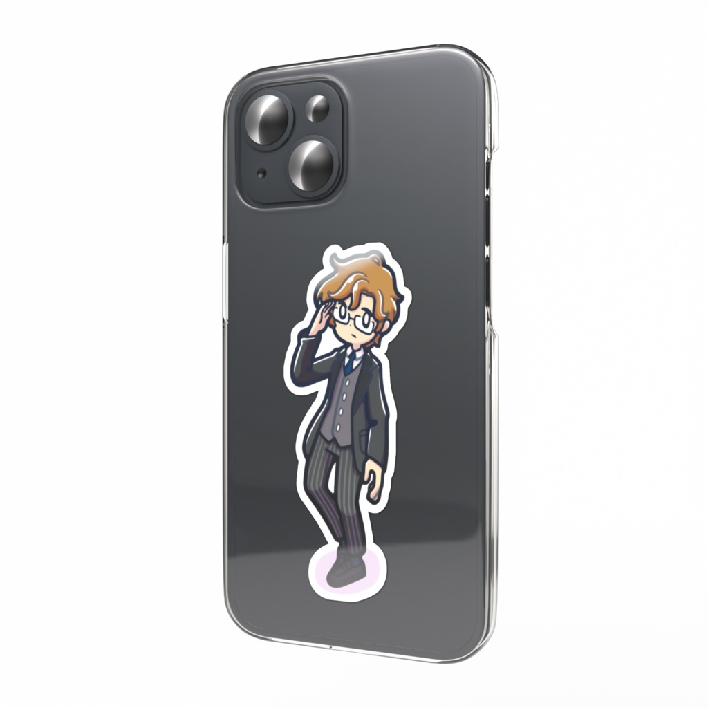 『空くじらと浮島の街』スマホステッカー(ニコラ)