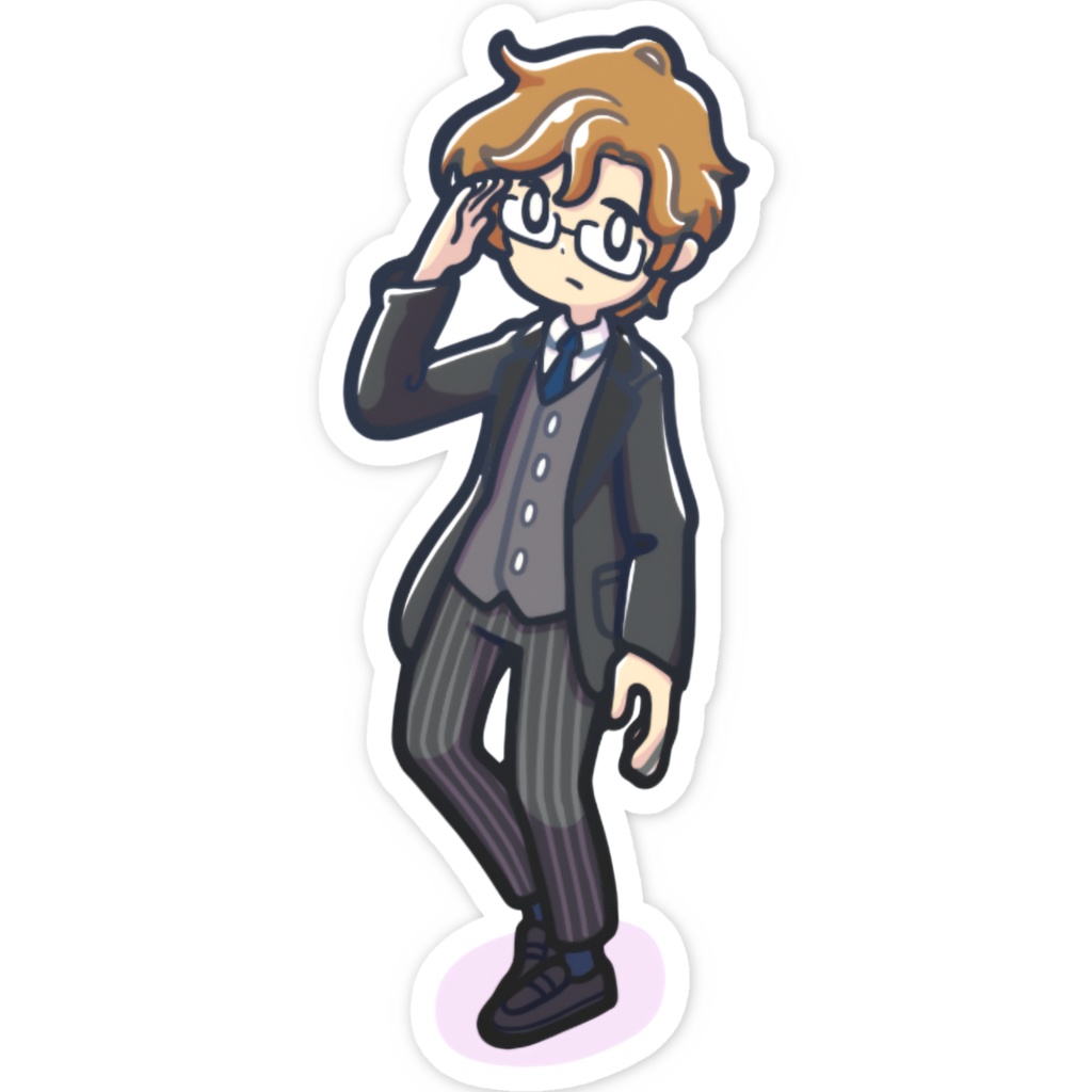 『空くじらと浮島の街』スマホステッカー(ニコラ)