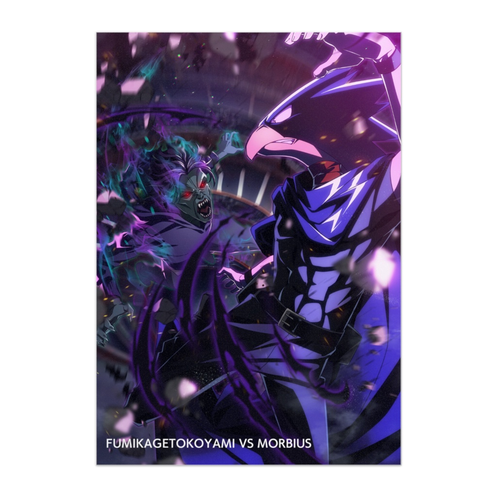 FUMIKAGETOKOYAMI VS MORBIUS -POSTER-