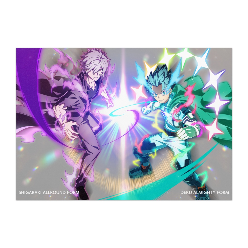 SHIGARAKI & DEKUALLROUND ALMIGHTY FORM -POSTER-