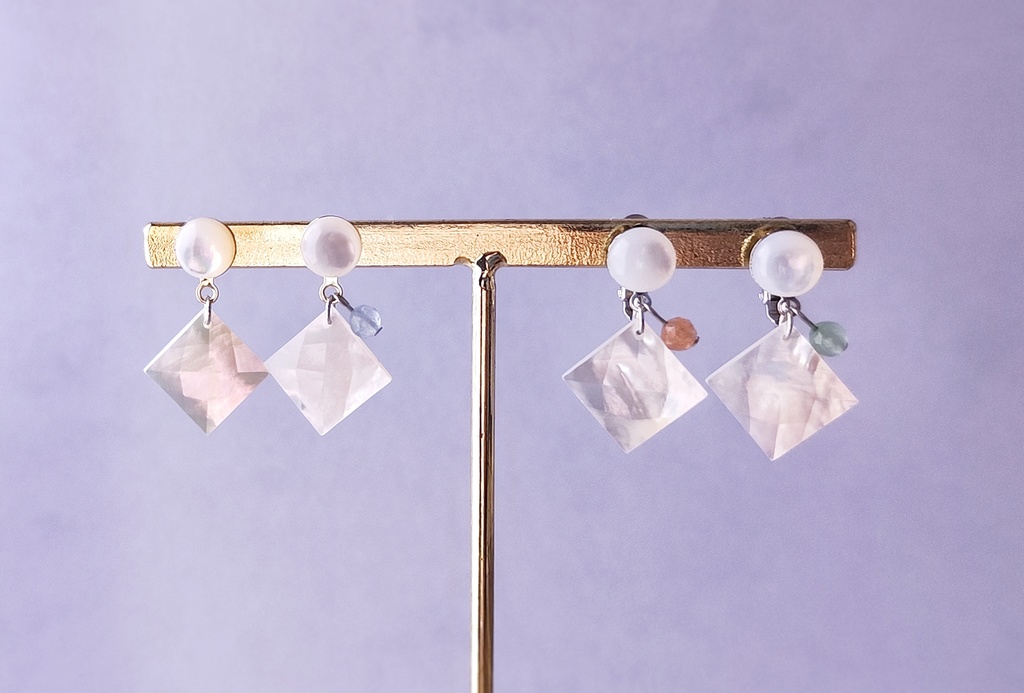 オベロン 水着白イメージ ピアス/イヤリング【片耳販売】