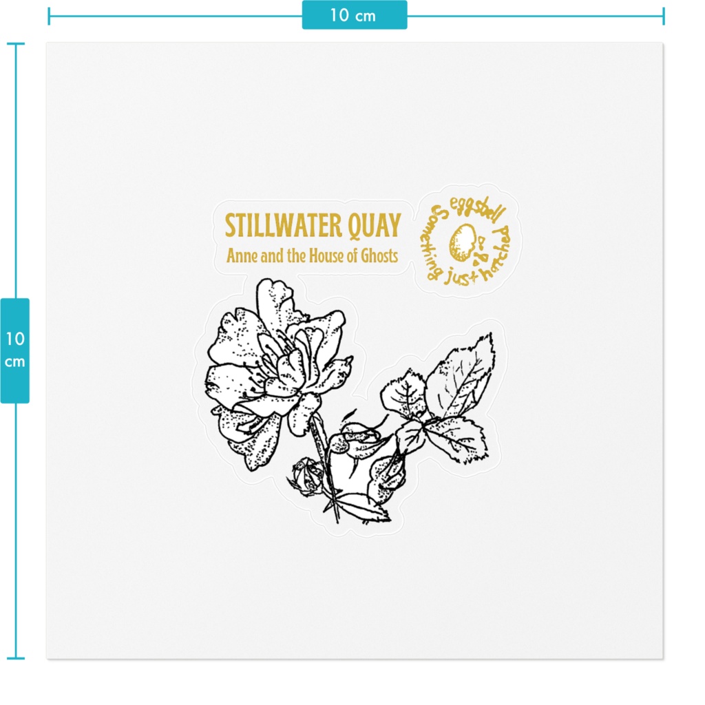 STILLWATER QUAY クリアステッカー ワイルドローズ