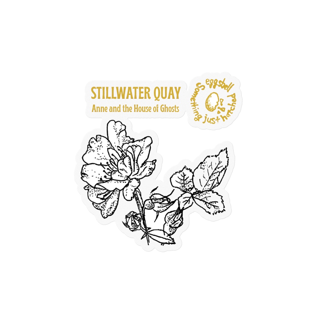 STILLWATER QUAY　クリアステッカー　ワイルドローズ