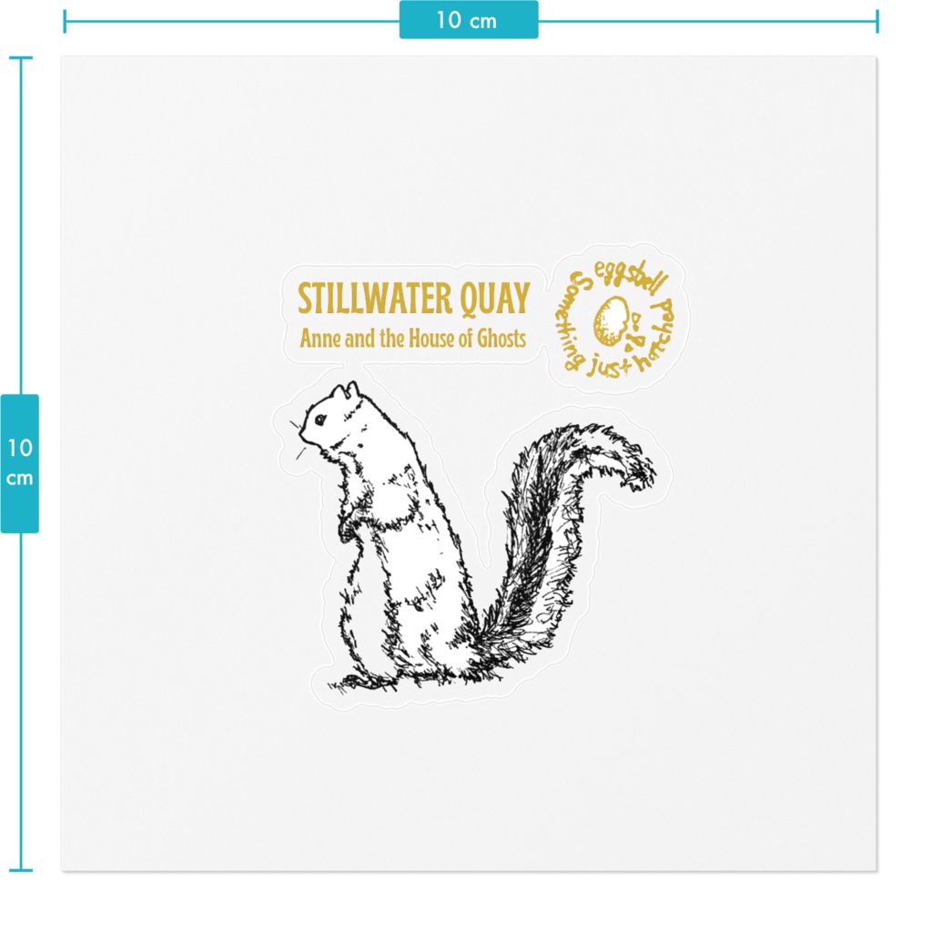 STILLWATER QUAY クリアステッカー SQUIRREL