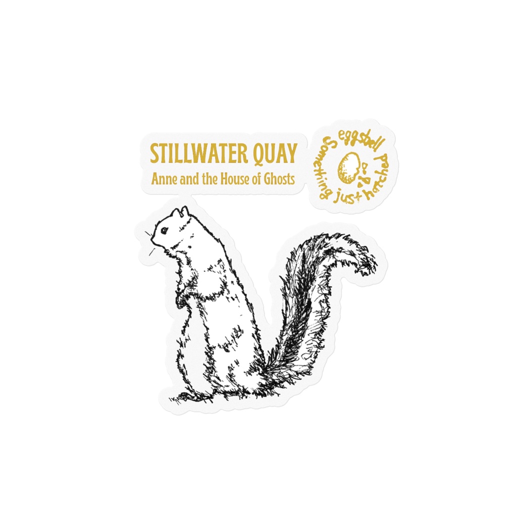 STILLWATER QUAY クリアステッカー SQUIRREL