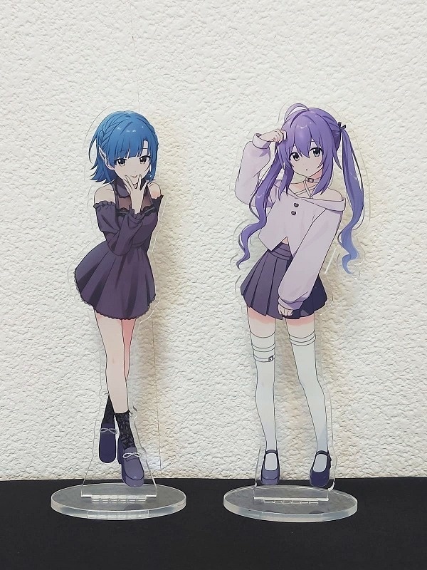プロデューサーさんに感謝の望月杏奈&七尾百合子サイン入りデカアクスタ アイドルマスター ミリオンライブ！ 七尾百合子と望月杏奈