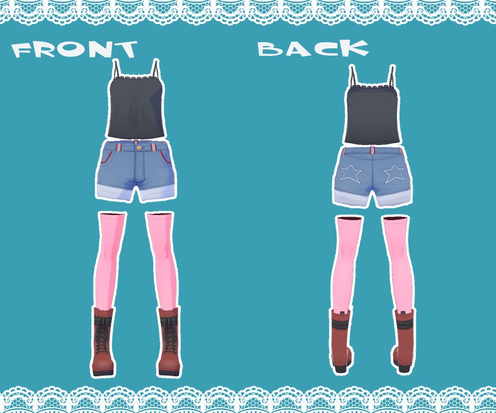 【PSO2NGS】V-オフショルダーニット【VRoid】