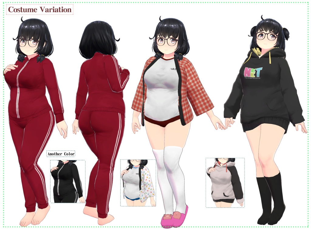 オリジナル3Dモデル「りむちー」