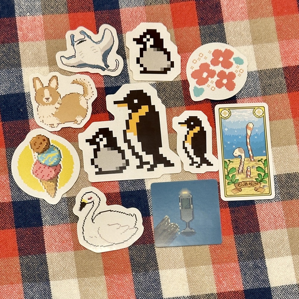 ドット絵ステッカー