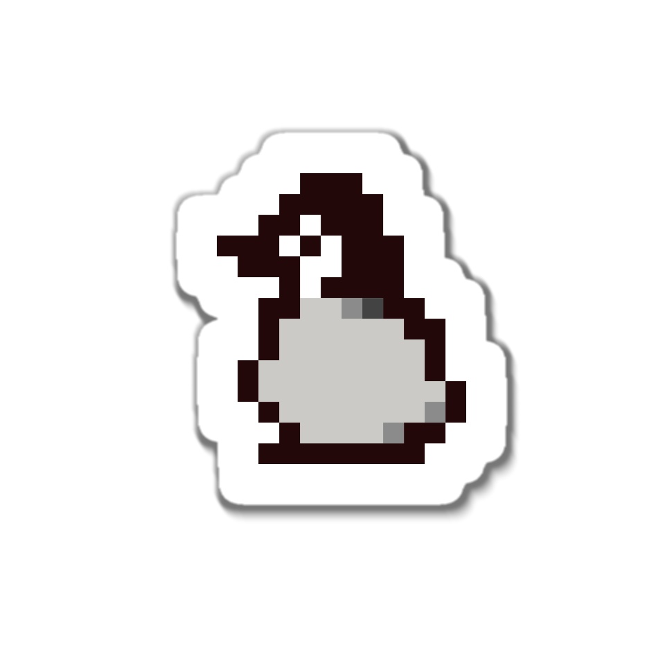 ドット絵ステッカー（子ペンギン）