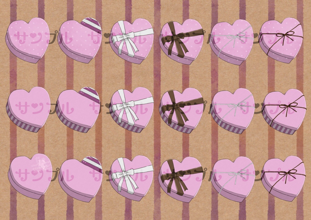 フリー素材「なんかに使えそうな素材-ハート編-」