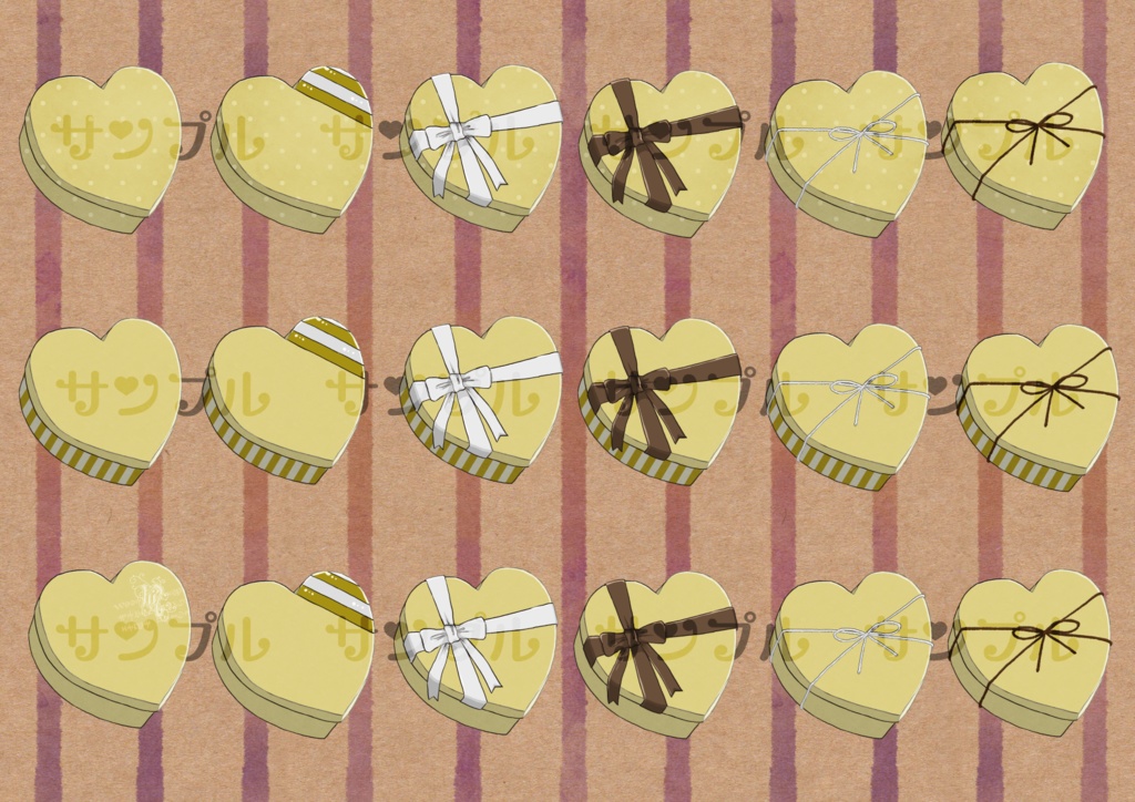 フリー素材「なんかに使えそうな素材-ハート編-」