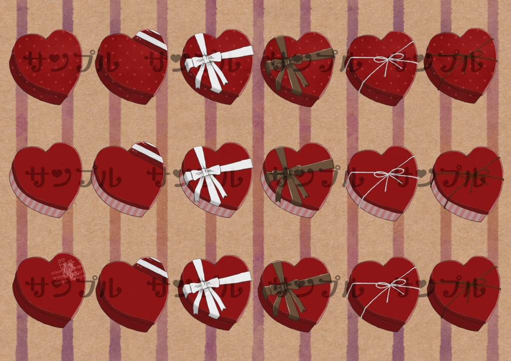 フリー素材「なんかに使えそうな素材-ハート編-」