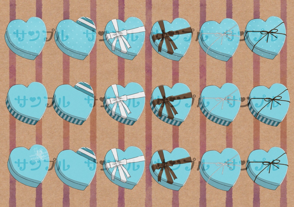 フリー素材「なんかに使えそうな素材-ハート編-」