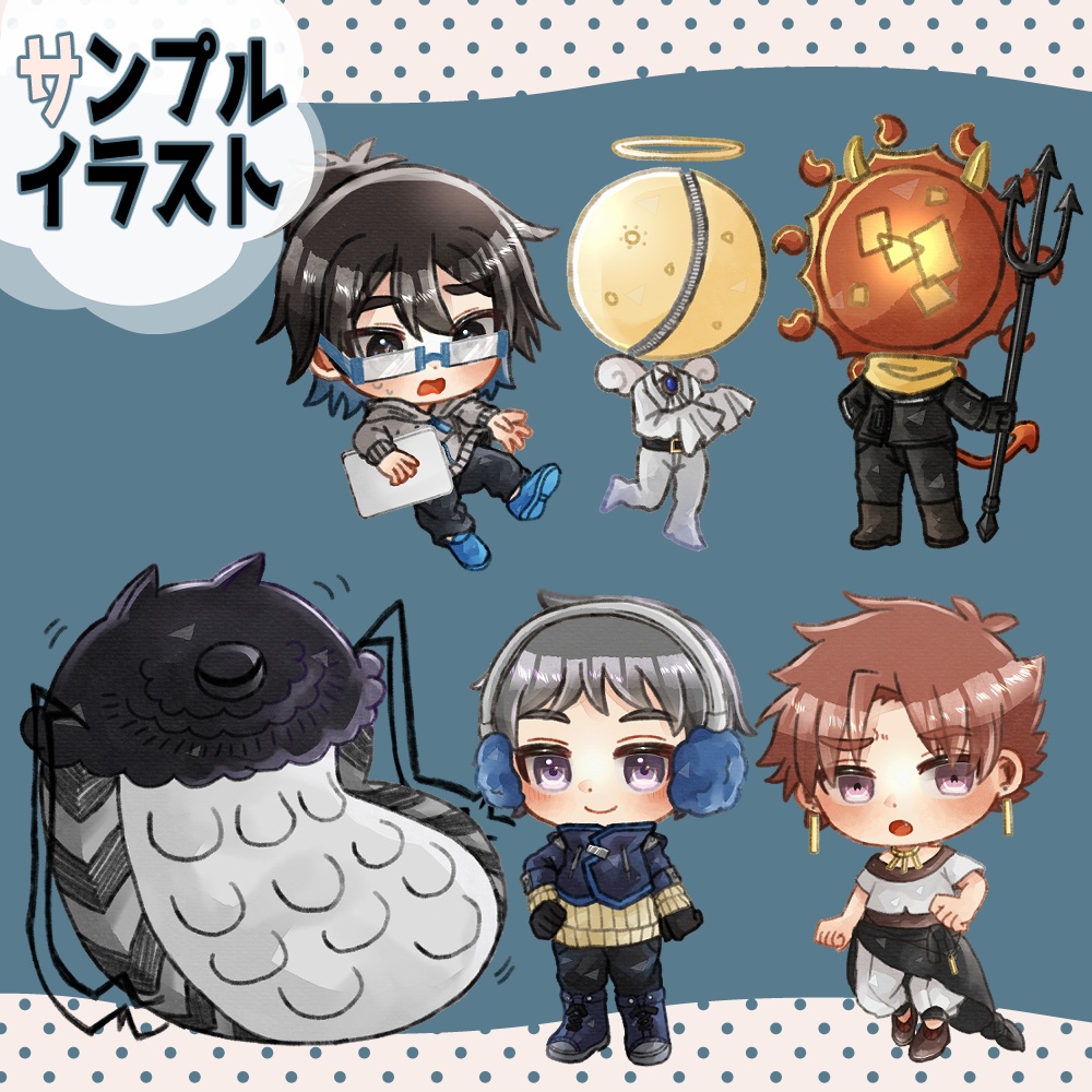 【有償依頼受付中】デフォルメキャラクター製作いたします