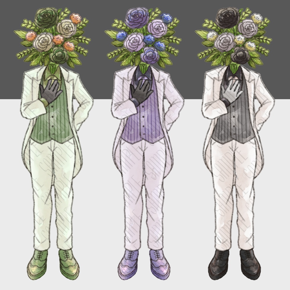 【無料/有料あり】フリー素材「なんかに使えそうな立ち絵6」