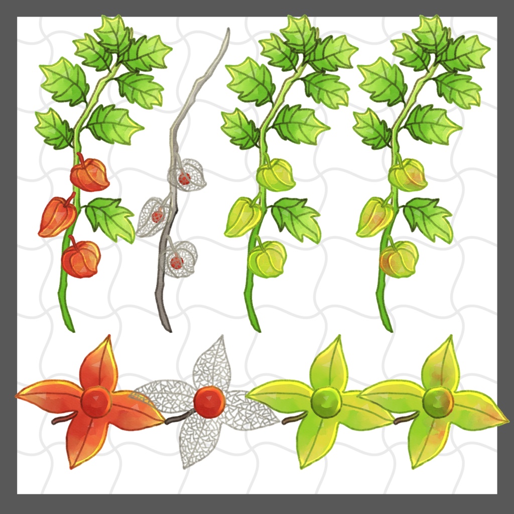 【無料/有料あり】フリー素材「なんかに使えそうな素材-鬼灯編-」