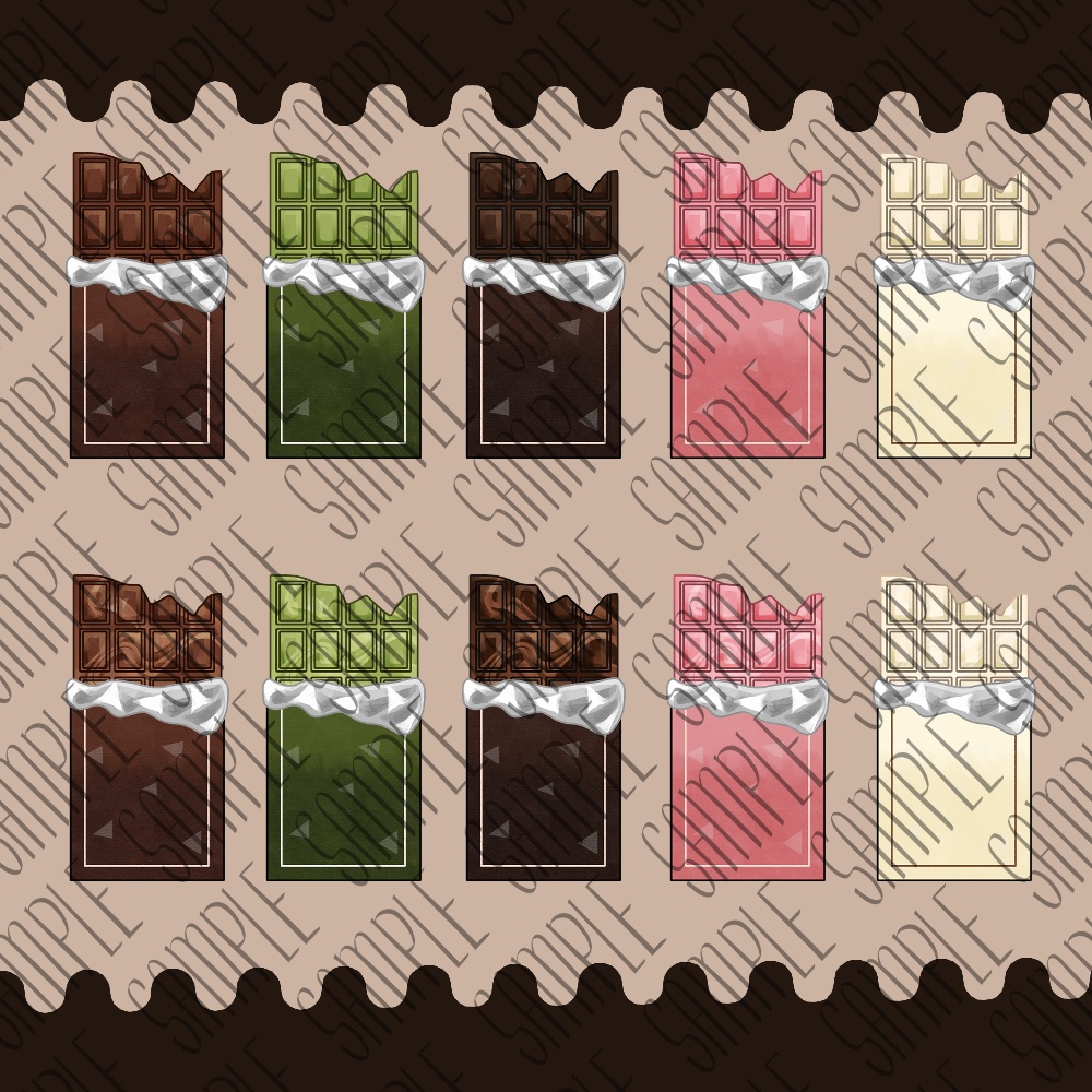 【フリー素材】なんかに使えそうな素材-チョコレート編-