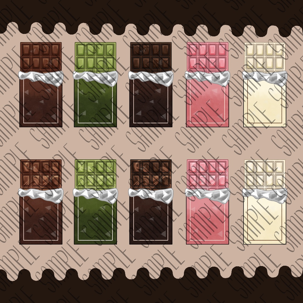 【フリー素材】なんかに使えそうな素材-チョコレート編-