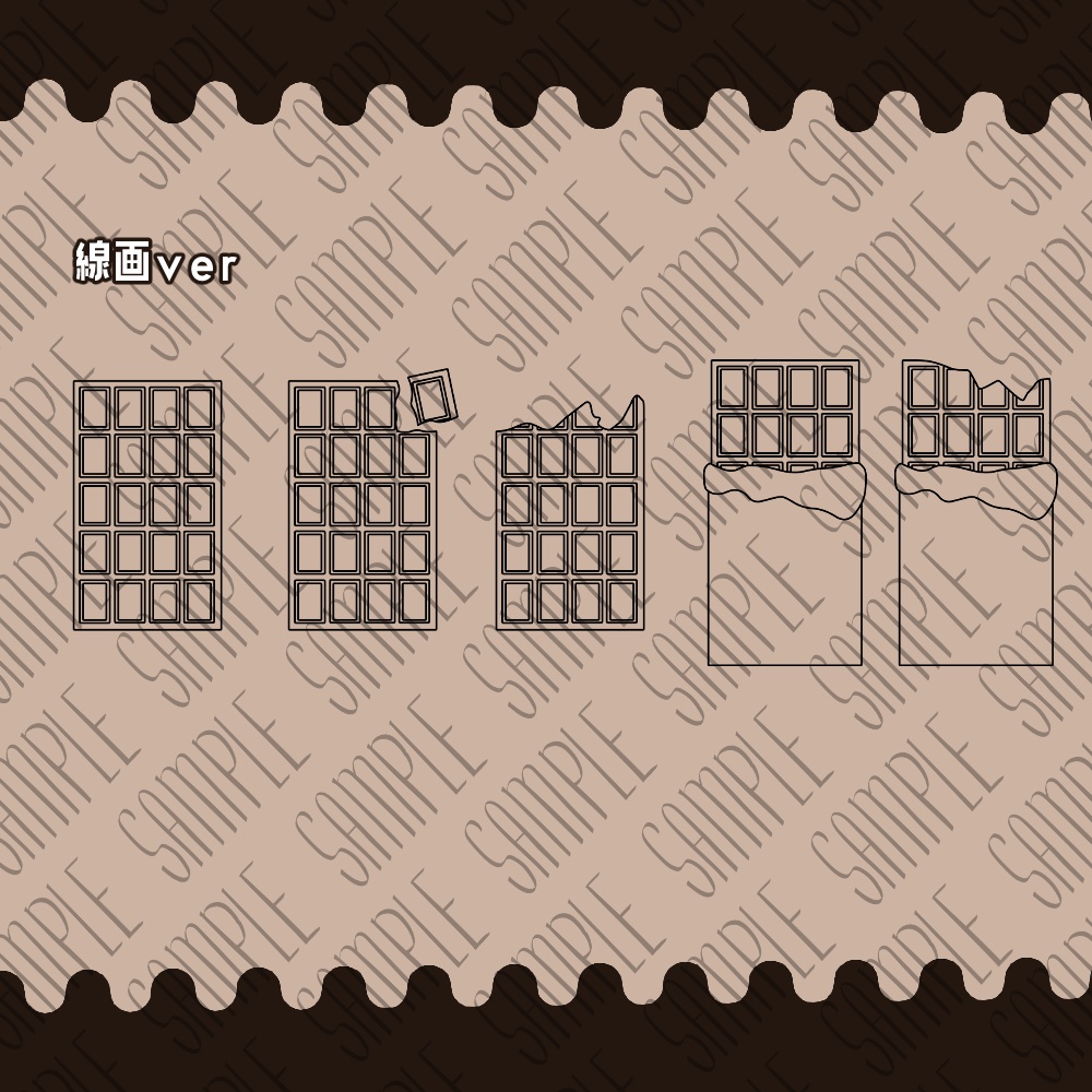 【フリー素材】なんかに使えそうな素材-チョコレート編-