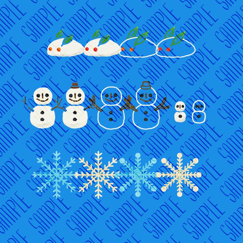 【フリー素材】なんかに使えそうな冬っぽい素材